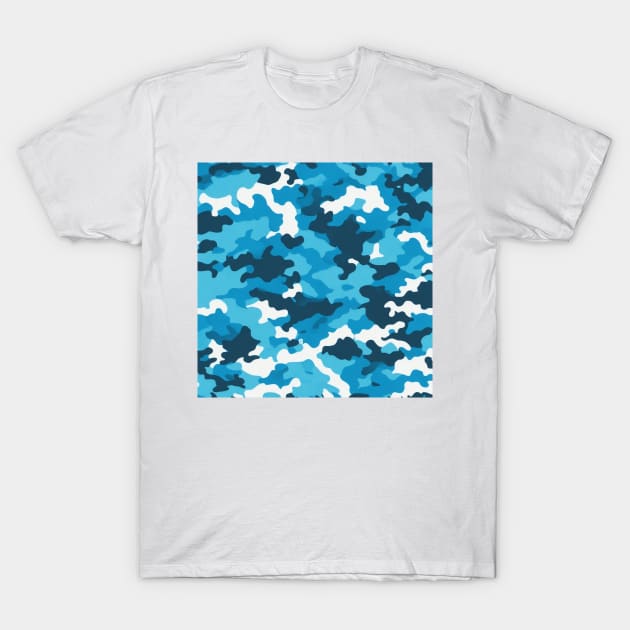 SKY BLUE CAMOUFLAGE DESIGN, IPHONE CASE AND MORE T-Shirt by ZARBIT